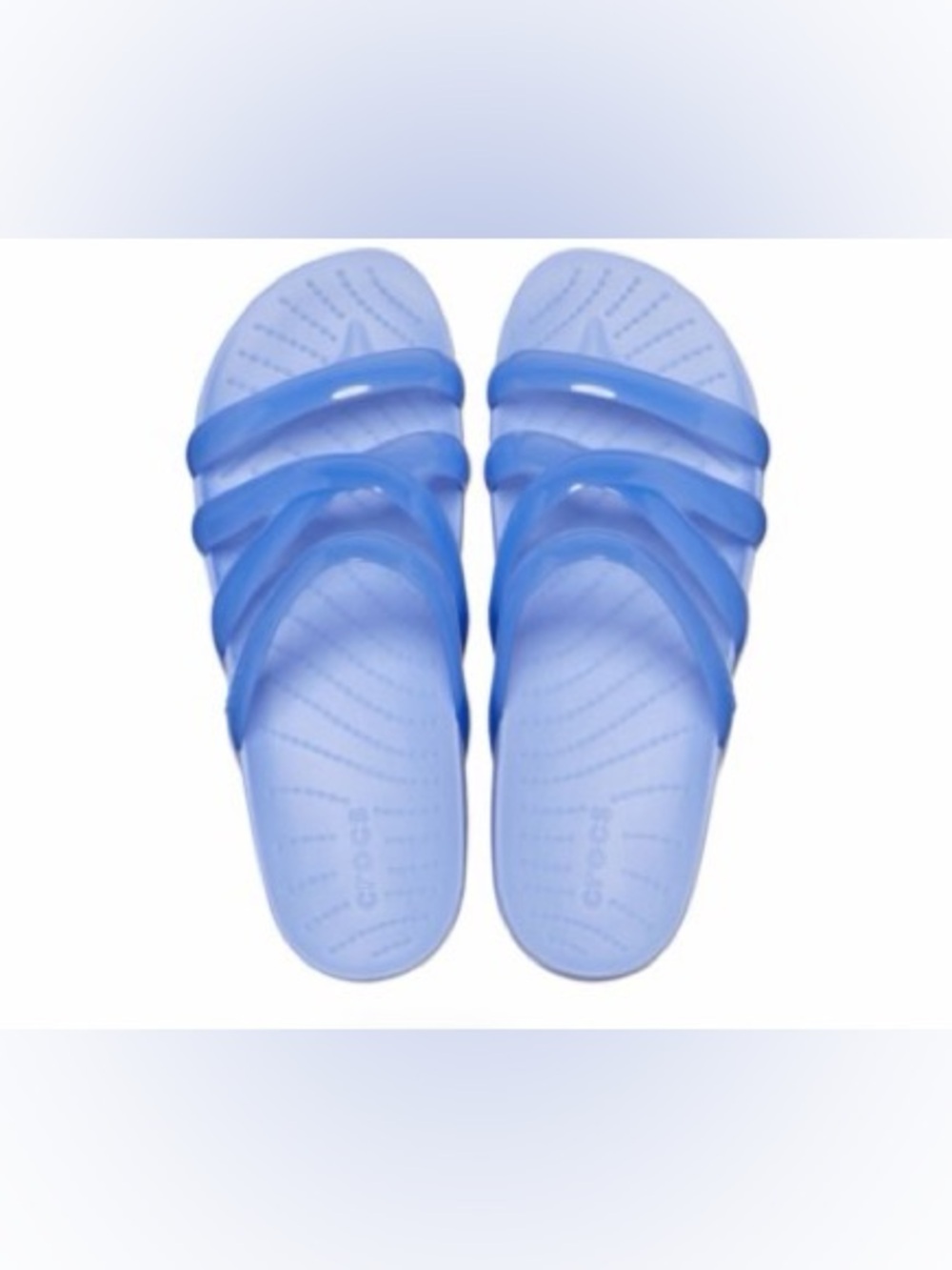 Crocs Splash Glossy Strappy Moon Jelly Women’s Slip-On Sandals Size 10